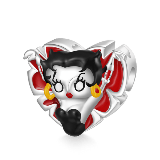 Gnoce Halloween 'ZOMBIE LOVE' Betty Boop Heart Charm_1