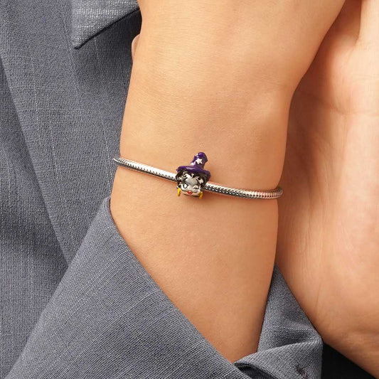 Gnoce Purple Witch Hat Betty Boop Charm_5