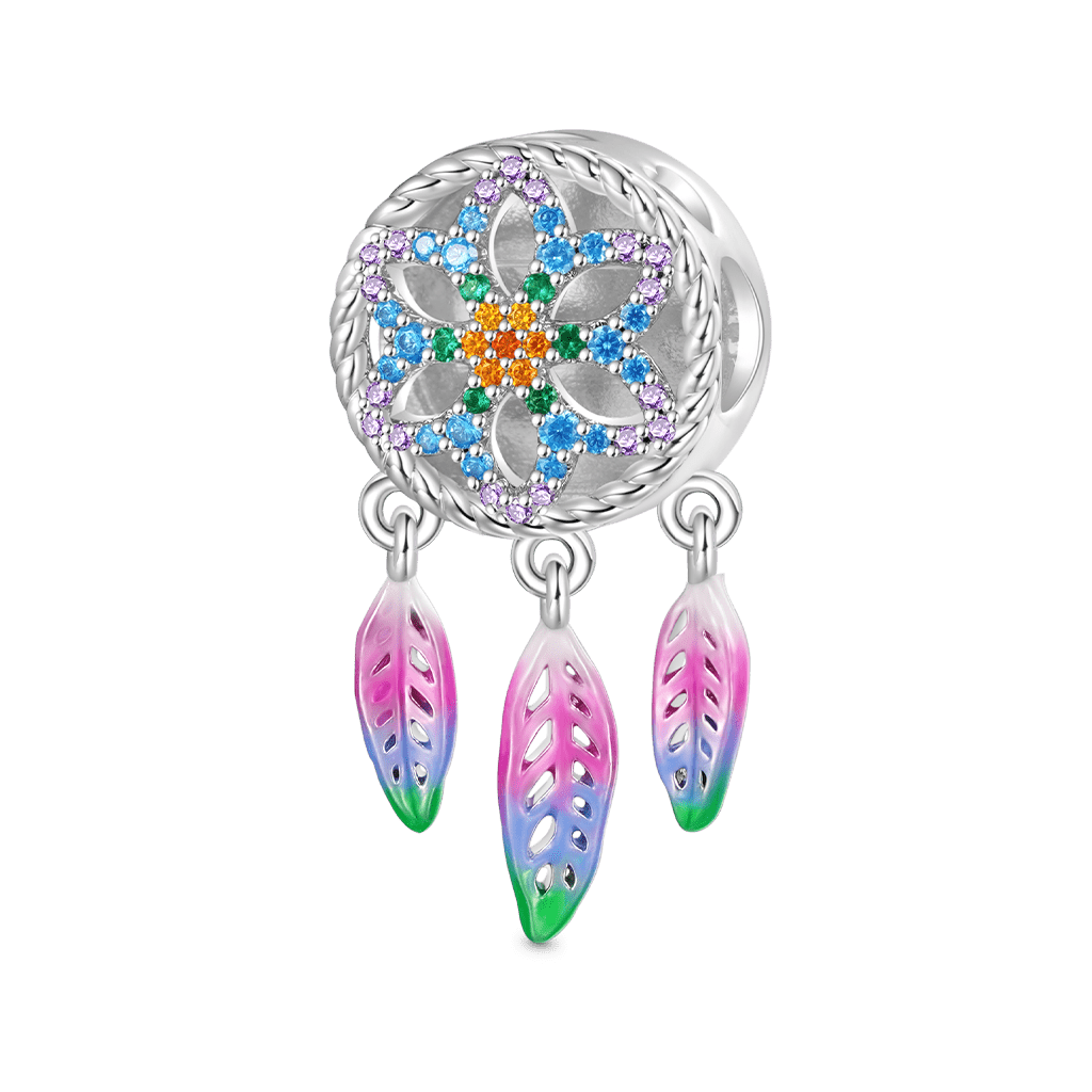 Gnoce Rainbow Dream Catcher Personalized Photo Charm_2