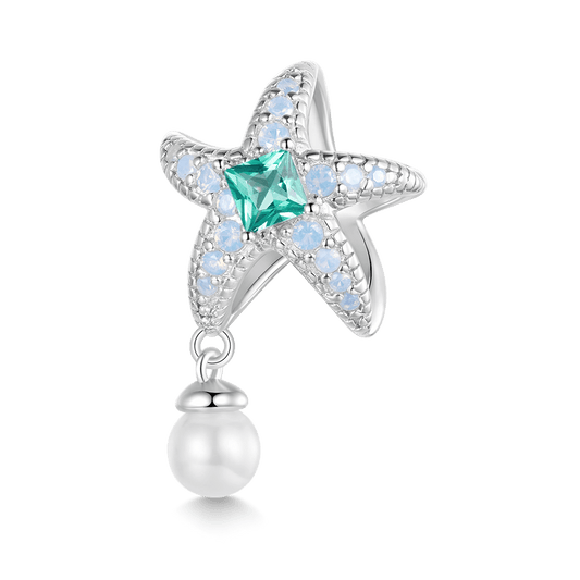 Gnoce Blue Starfish Hanging Pearl Charm_1