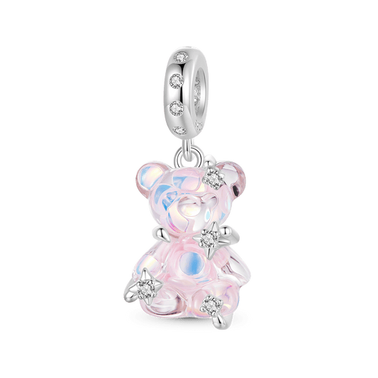 Gnoce Pink Fantasy Bear Pendant Dangle Charm_1