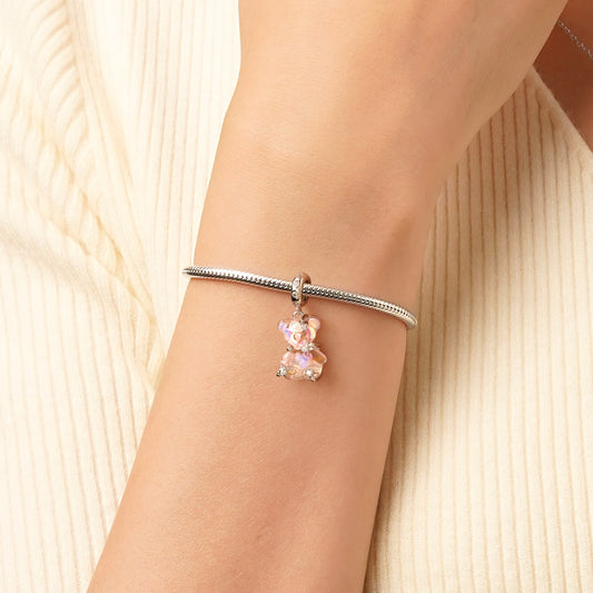 Gnoce Pink Fantasy Bear Pendant Dangle Charm_6