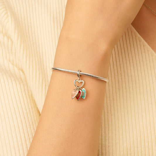 Gnoce Engravable Glow-in-the-Dark Heart Pendant Dangle Charm_8