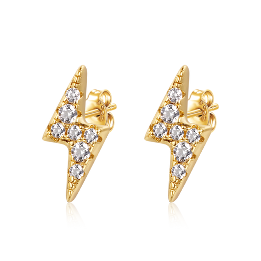 Gnoce Lightning Bolt Stud Earrings_1