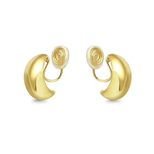 Gnoce Simple Huggie Water Drop Ear Clips_1