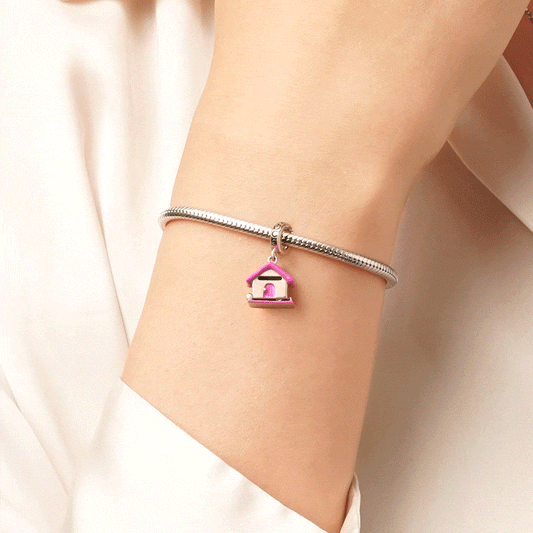 Gnoce Openable Mailbox Love Letter Pendant Dangle Charm_7