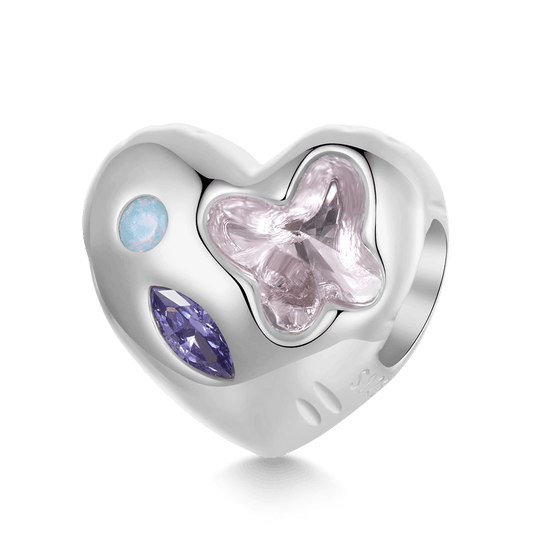 Gnoce Love Pink Butterfly Charm_1