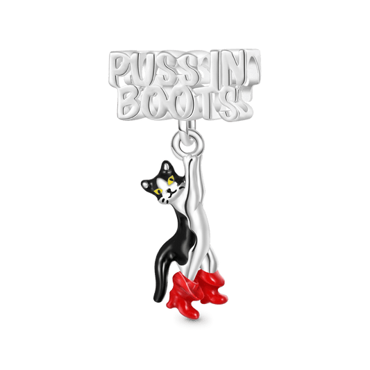 Gnoce Brave And Witty Puss In Boots Pendant Dangle Charm_1