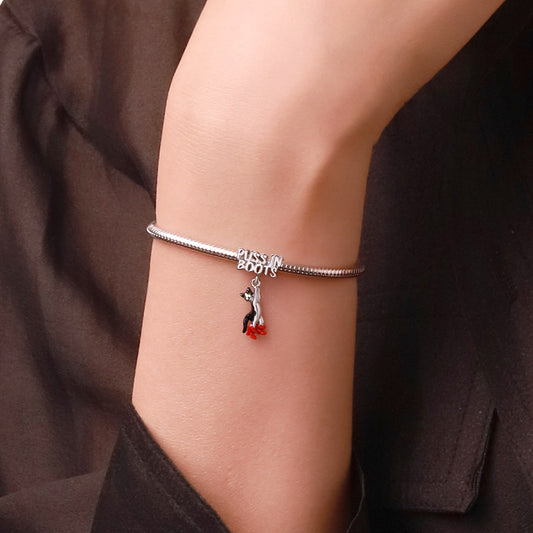 Gnoce Brave And Witty Puss In Boots Pendant Dangle Charm_6