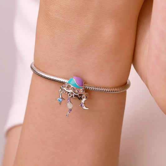 Gnoce Summer Ocean Blue Glow-in-the-Dark Jellyfish Charm_6
