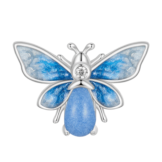 Gnoce Glow-in-the-Dark Blue Bee Stopper Charm_1
