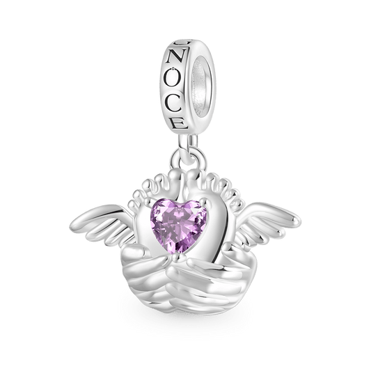 Gnoce Angel Baby Memorial Birthstone Pendant Dangle Charm_1