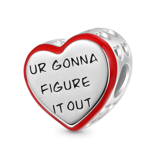 Gnoce "UR GONNA FIGURE IT OUT" Side Hollow Heart Charm_1