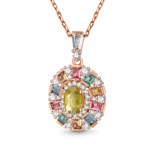 Gnoce Tourmaline Multicolor Necklace_1