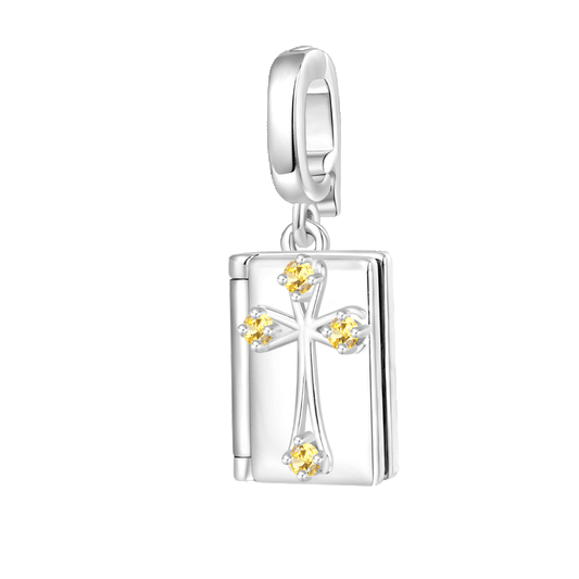Gnoce Openable HOLY BIBLE Cross Clasp Clusters Charm_1