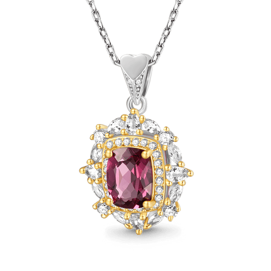 Gnoce Natural Red Garnet Necklace_1