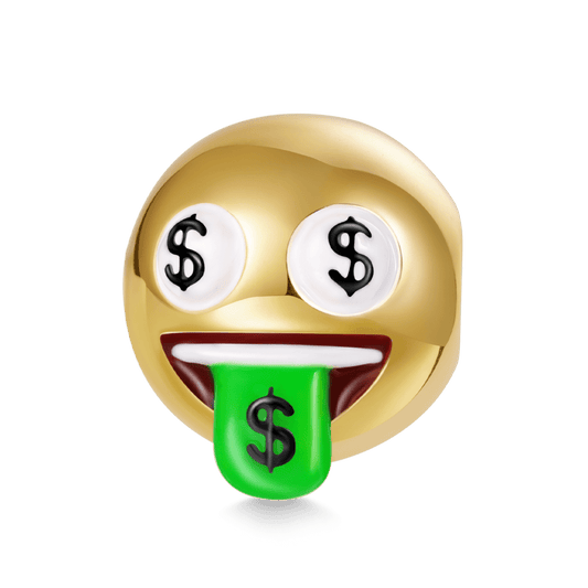Gnoce emoji Money Face with Money Tongue Charm_1