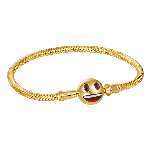Gnoce emoji Smiling Face & Crying Face Basic Bracelet_1