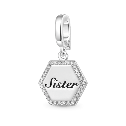 Gnoce Hexagon Sister Family Clasp Clusters Charm_1