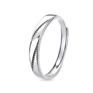 Gnoce 'Love At First Sight' Adjustable Diamond Men's Band_1
