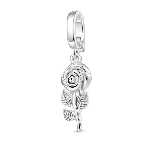 Gnoce Sterling Silver Rose Clasp Clusters Charm_1
