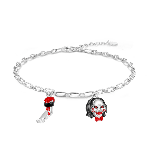 Gnoce Horror SAW Billy Severed Leg Chain Bracelet_1