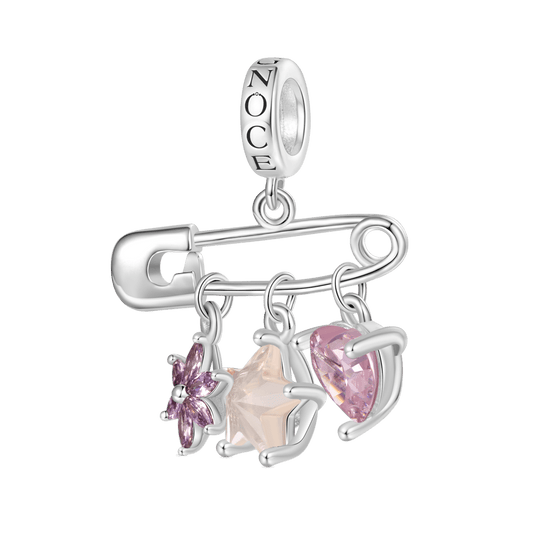 Gnoce Girl Power Pin Pendant Dangle Charm_1
