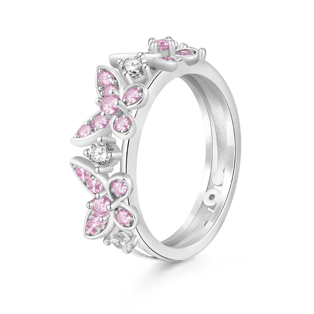Gnoce Brilliant Butterfly Birthstone Ring_2