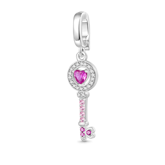 Gnoce Key to Heart Clasp Clusters Charm_1