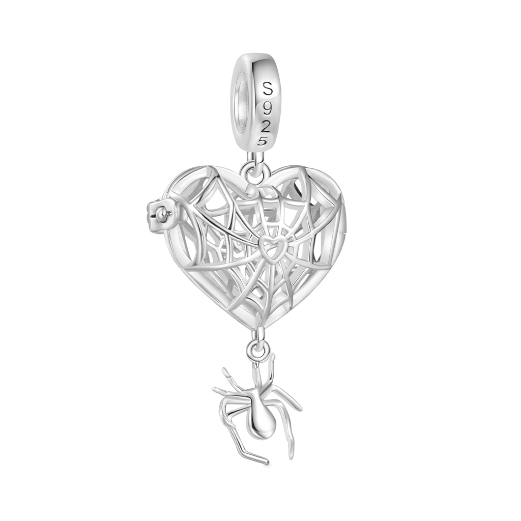 Gnoce Halloween Wireless LED Glow Spider Web Love Pendant Dangle Charm_4