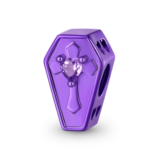Gnoce Halloween Candy Purple Coffin Charm_1