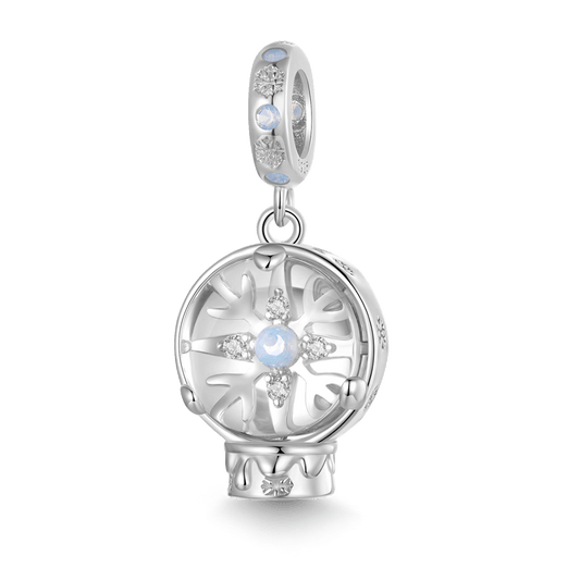 Gnoce Christmas Snowflakes Crystal Ball Pendant Dangle Charm_1
