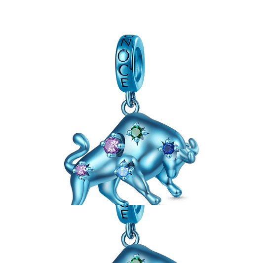 Gnoce Blue Candy Ox Zodiac Pendant Dangle Charm_1