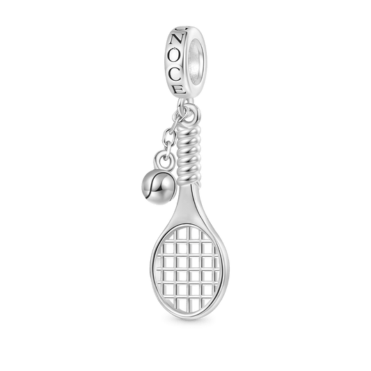 Gnoce Sports Tennis Racket and Ball Pendant Dangle Charm_1