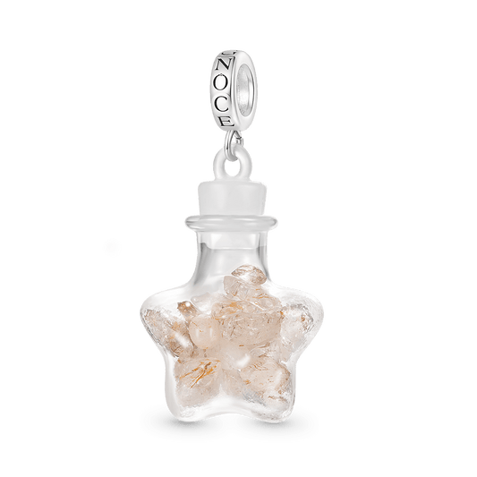 Gnoce Citrine Crystal Glass Bottle Pendant Dangle Charm_1