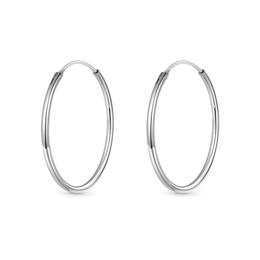 Gnoce Large Simple Hoops Earrings_1