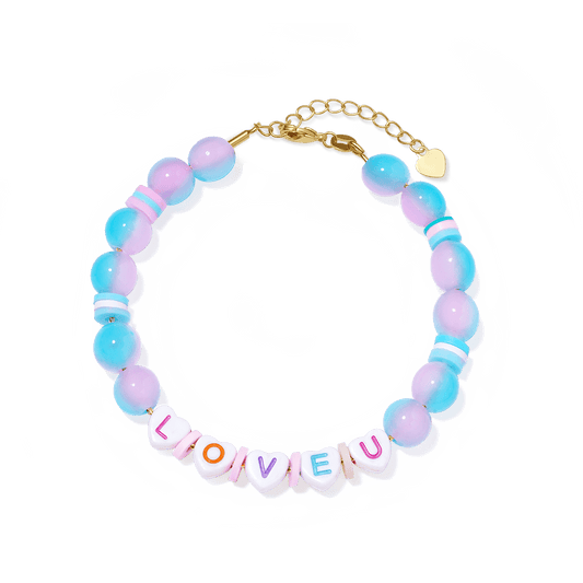 Gnoce Letter DIY Multicolor Beaded Bracelet_1