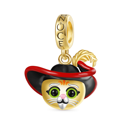 Gnoce Shrek Puss in Boots Head Pendant Dangle Charm_1