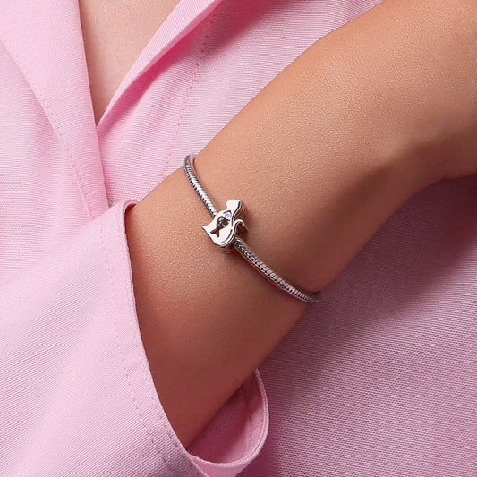 Gnoce Cute Cat Silhouette Birthstone Charm_6