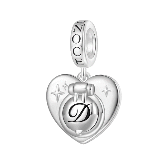 Gnoce Valentine's Day Beating Heart Engravable Pendant Dangle Charm_1