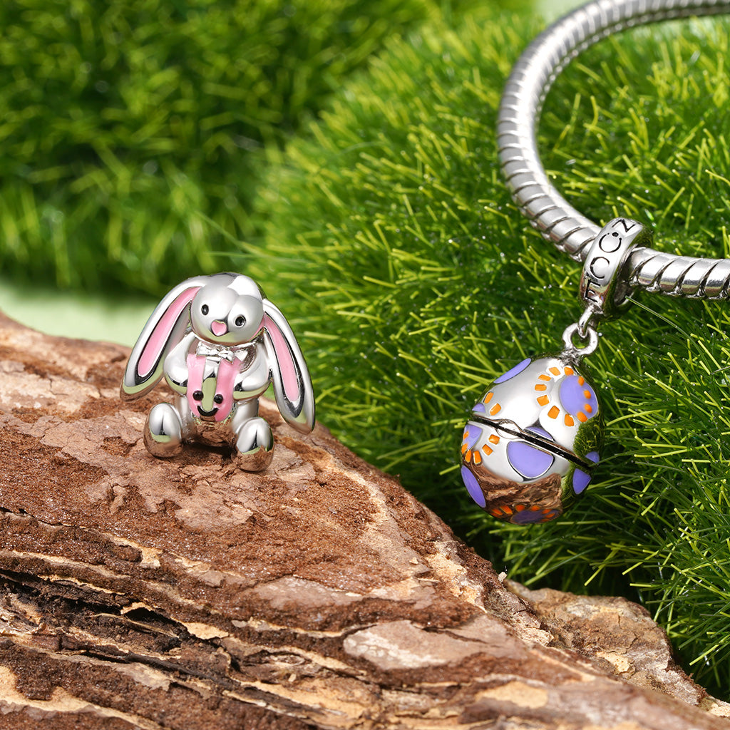 Gnoce Openable Easter Egg-Pocket Black Cat Pendant Dangle Charm_4