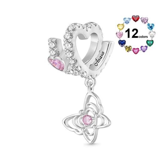 Gnoce Valentine's Day Butterfly Love Letter Personalized Charm_1