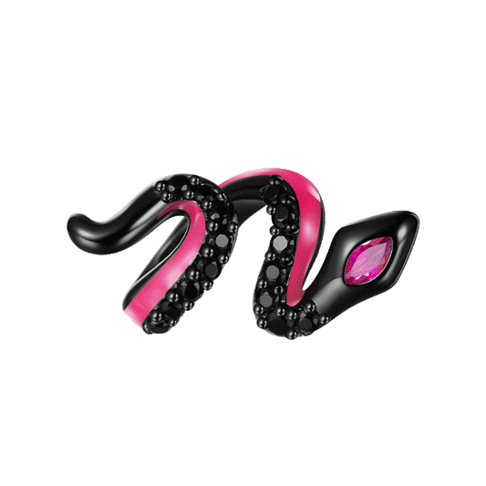 Gnoce Luminous Black Snake Birthstone Charm_1