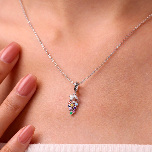 Gnoce Bunch of Grapes Personalized Pendant Dangle Charm_7