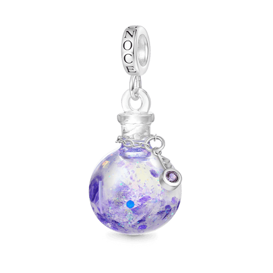 Gnoce Purple Glitter Musical Note Sequin Pendant Dangle Charm_2