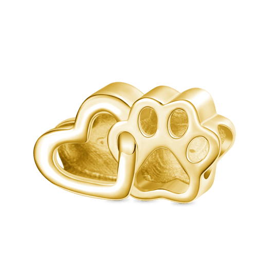 Gnoce 18k Gold Plated Love Pet Engravable Charm_1