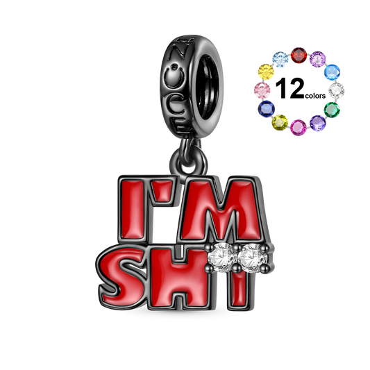 Gnoce IM SHY Individuality Birthstone Pendant Dangle Charm_1