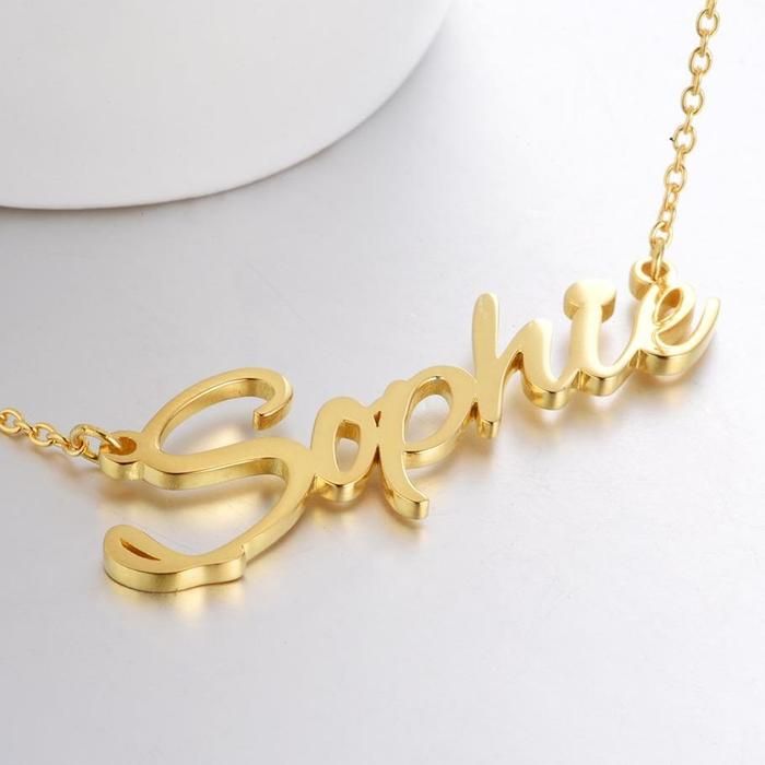 Gnoce Sophie - Personalized Name Tricolor Necklace_4