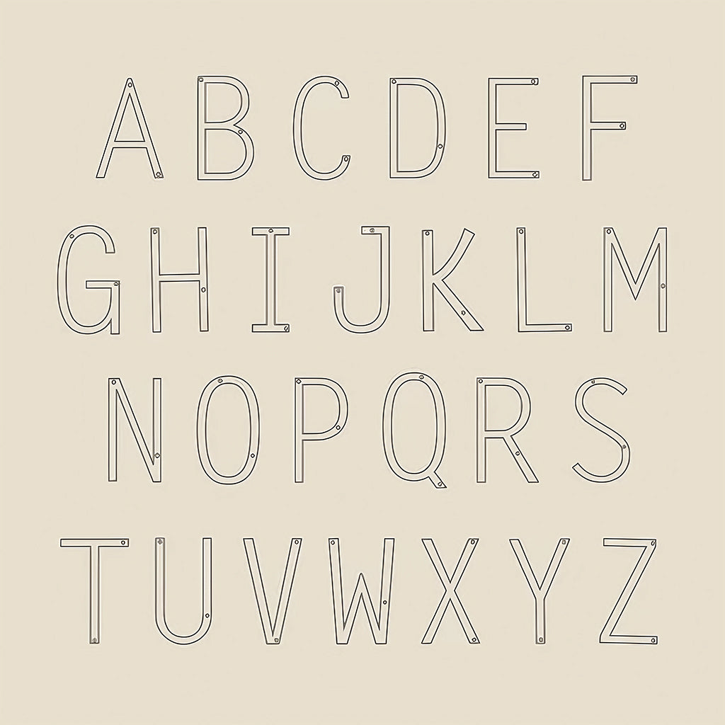 Gnoce Personalized Sideways Large Initial Letter Necklace_4