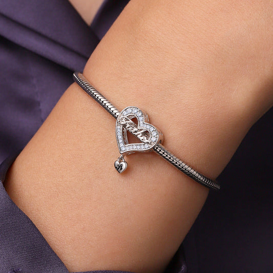 Gnoce Family Members - Father Personalized Heart Charm_7